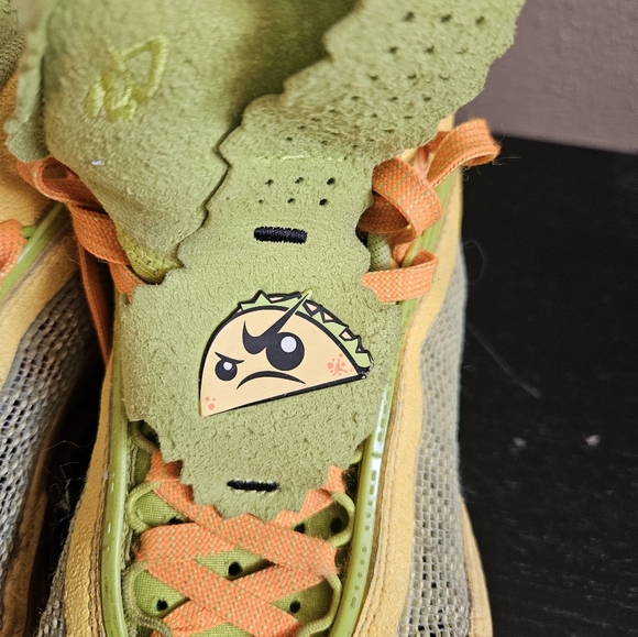 Nike Air Taco Jay Men's Bright Yellow and Orange Sneakers. Size 8 - Picture 2 of 9